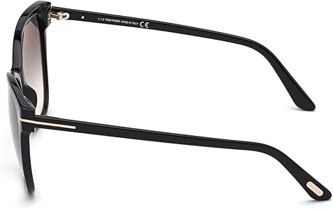 Amazon.com: Tom Ford ANI FT 0844 Shiny Black/Dark Grey Shaded 58